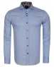 Luxury Long Sleeved Mens Shirt With Collar Contrast SL 6556 - Thumbnail