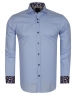 Luxury Long Sleeved Mens Shirt With Collar Contrast SL 6556 - Thumbnail