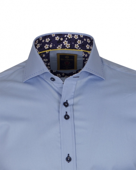 Luxury Long Sleeved Mens Shirt With Collar Contrast SL 6556