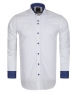 Luxury Long Sleeved Mens Shirt With Collar Contrast SL 6556 - Thumbnail