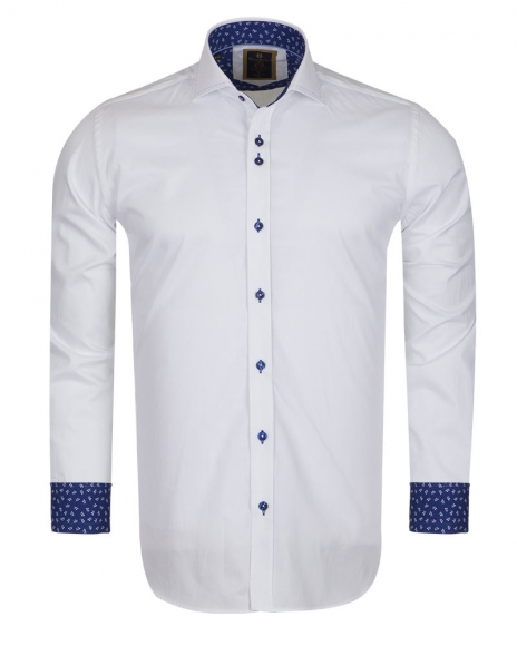 Luxury Long Sleeved Mens Shirt With Collar Contrast SL 6556