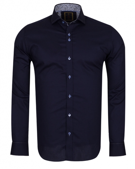 Luxury Long Sleeved Mens Shirt With Collar Contrast SL 6556