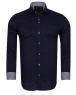 Luxury Long Sleeved Mens Shirt With Collar Contrast SL 6556 - Thumbnail