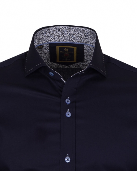 Luxury Long Sleeved Mens Shirt With Collar Contrast SL 6556