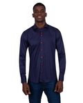 Luxury Long Sleeved Mens Shirt With Collar Contrast SL 7027 - Thumbnail