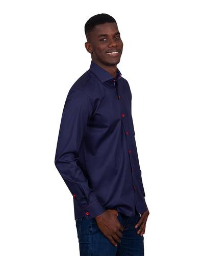 Luxury Long Sleeved Mens Shirt With Collar Contrast SL 7027