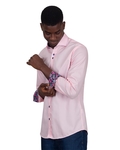 Luxury Long Sleeved Mens Shirt With Collar Contrast SL 7027 - Thumbnail