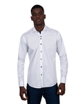 Luxury Long Sleeved Mens Shirt With Collar Contrast SL 7027 - Thumbnail