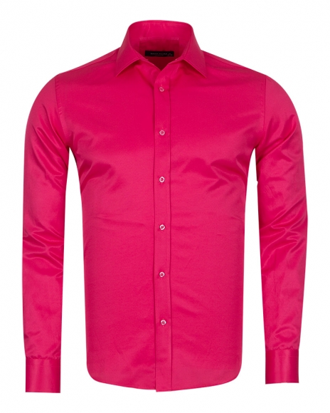 MAKROM - Luxury Long Sleeved Plain Classic Mens Shirt SL 1050-A (Thumbnail - )