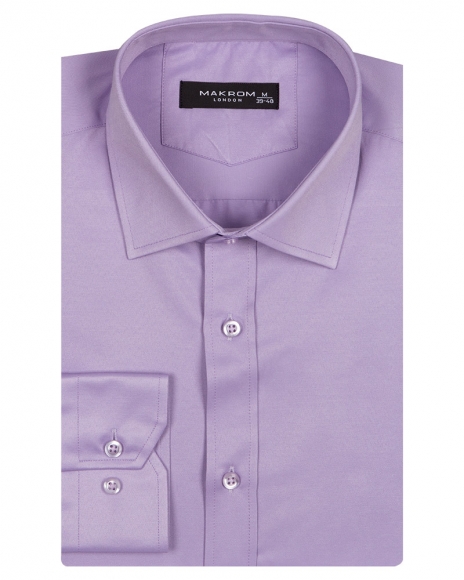 Luxury Long Sleeved Plain Classic Mens Shirt SL 1050-A