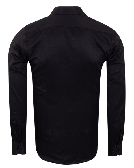 Luxury Long Sleeved Plain Classic Mens Shirt SL 1050-A