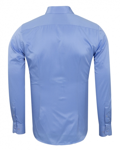 Luxury Long Sleeved Plain Classic Mens Shirt SL 1050-B
