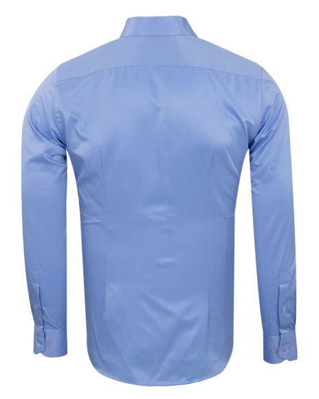 Luxury Long Sleeved Plain Classic Mens Shirt SL 1050-B