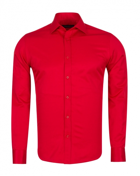 Luxury Long Sleeved Plain Classic Mens Shirt SL 1050-B