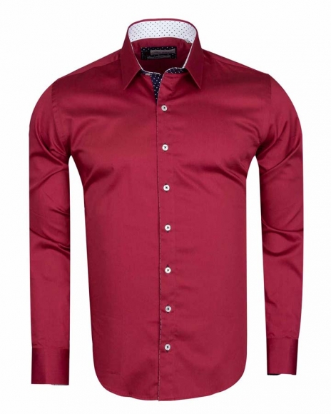 Franco Gilberto Slim Fit Shirt 100% Egyptian Cotton High Collar Stripe 5529-14 