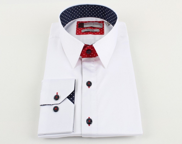 FRANCO GILBERTO - Luxury Long Sleeved Plain Colorful Mens Shirt SL 571 (Thumbnail - )
