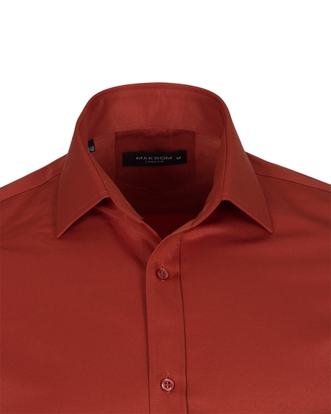 Luxury Long Sleeved Plain Colorful Mens Shirt SL 571