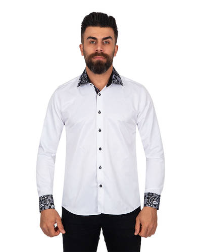 MAKROM - Luxury Makrom Long Sleeved Mens Shirt SL 5410 (Thumbnail - )