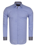 Luxury MAKROM Plain Long Sleeved Mens Shirt SL 5589 - Thumbnail