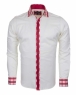 Luxury MAKROM Plain Long Sleeved Mens Shirt with Details SL 5164 - Thumbnail