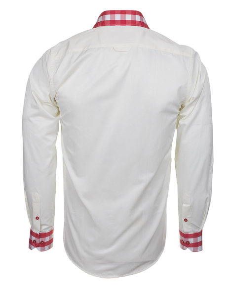 Luxury MAKROM Plain Long Sleeved Mens Shirt with Details SL 5164