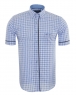 Luxury MAKROM Short Sleeved Check Shirt SS 6049 - Thumbnail