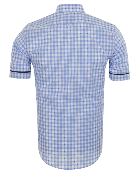 Luxury MAKROM Short Sleeved Check Shirt SS 6049