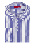 Luxury Makrom Striped Womens Shirt LL 3316 - Thumbnail