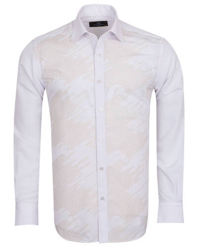 MAKROM - Luxury Mens Accessoried Shirt SL 7078 (Thumbnail - )