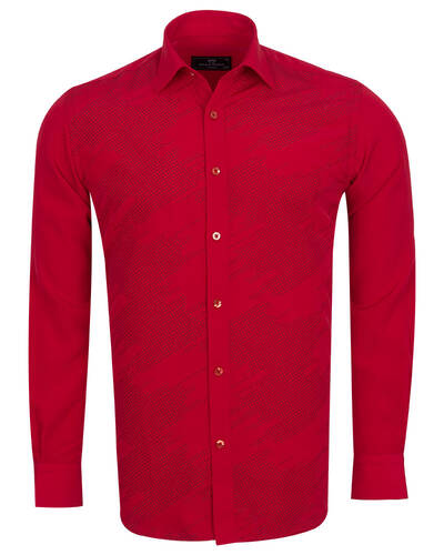 MAKROM - Luxury Mens Accessoried Shirt SL 7078 (Thumbnail - )