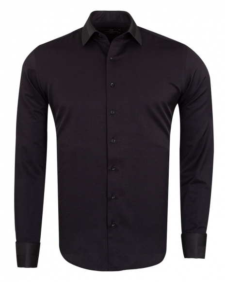 MAKROM - Luxury Mens Long Sleeved Dress Shirt SL 6745 (Thumbnail - )