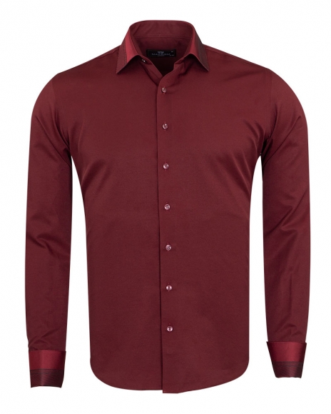 MAKROM - Luxury Mens Long Sleeved Dress Shirt SL 6745 (Thumbnail - )