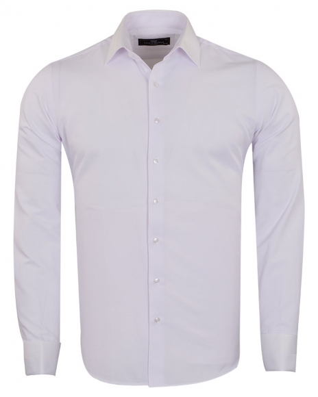 MAKROM - Luxury Mens Long Sleeved Dress Shirt SL 6745 (Thumbnail - )