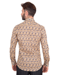 Luxury Mens Long Sleeved Floral Printed Shirt SL 7071 - Thumbnail