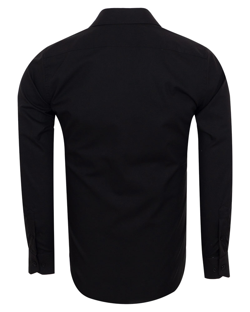 Luxury Mens Plain Long Sleeved Cotton Shirt SL 7121