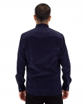 Luxury Mens Pure Cotton Black Long Sleeved Shirt SL 7124 - Thumbnail