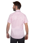 Luxury Mens Short Sleeved Shirt With Inside Placket Details SS 7059 - Thumbnail