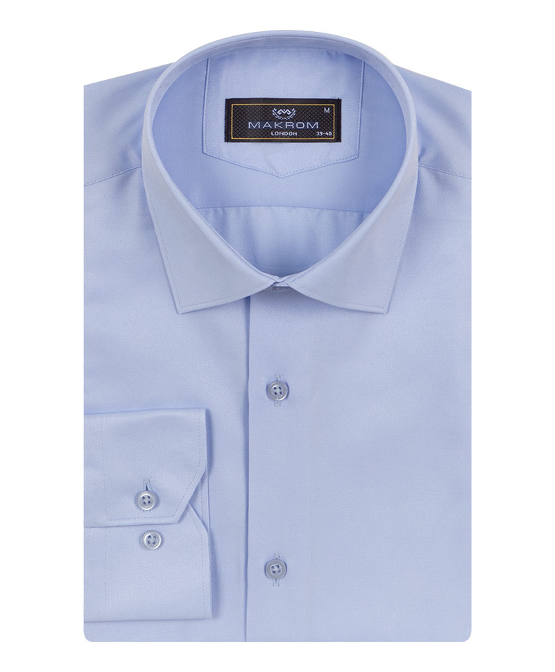 Luxury Mens Textured Plain Shirt SL 7122 - Thumbnail