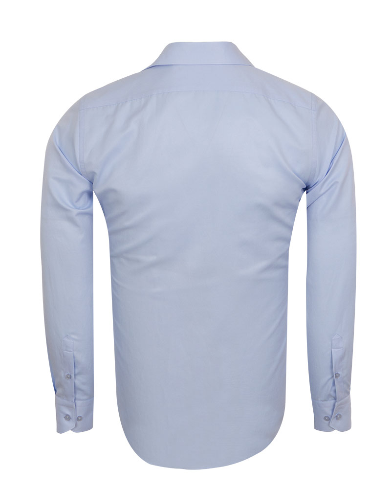 Luxury Mens Textured Plain Shirt SL 7122 | Makrom