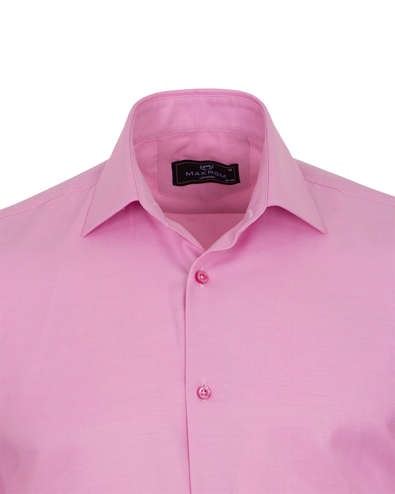 Luxury Mens Textured Plain Shirt SL 7122 - Thumbnail