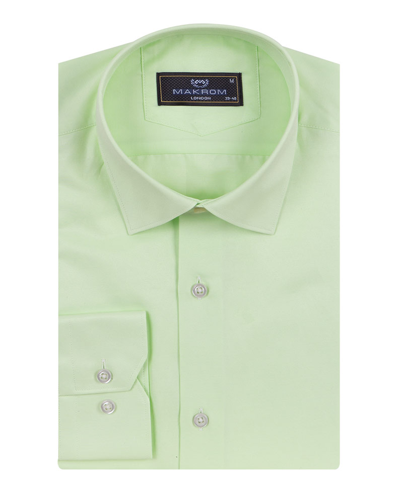 Luxury Mens Textured Plain Shirt SL 7122 - Thumbnail