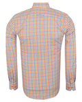 Luxury Multicolor Check Classical Long Sleeved Mens Shirt SL 5851 - Thumbnail