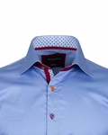 Luxury Multicolored Buttons Long Sleeved Plain Dress Mens Shirt SL 5311 - Thumbnail