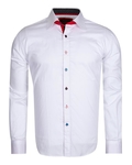 Luxury Multicolored Buttons Long Sleeved Plain Dress Mens Shirt SL 5311 - Thumbnail