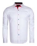 Luxury Multicolored Buttons Long Sleeved Plain Dress Mens Shirt SL 5311 - Thumbnail