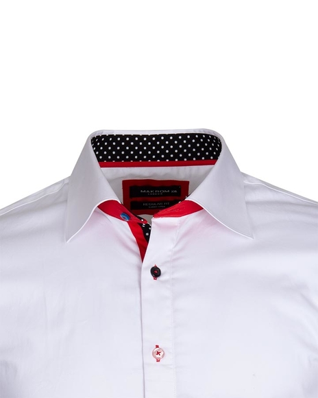 Luxury Multicolored Buttons Long Sleeved Plain Dress Mens Shirt SL 5311