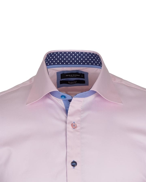 Luxury Multicolored Buttons Long Sleeved Plain Dress Mens Shirt SL 5311