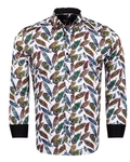 Luxury Nature Printed Long Sleeved Mens Shirt SL 6929 - Thumbnail