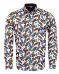 Luxury Nature Printed Long Sleeved Mens Shirt SL 6929 - Thumbnail