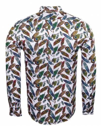 MAKROM - Luxury Nature Printed Long Sleeved Mens Shirt SL 6929 (1)